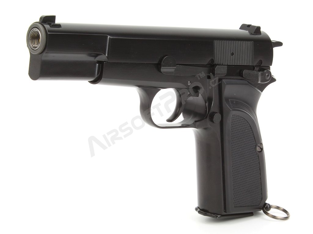 Airsoft pisztoly Hi-Power MK3 - teljes fém, GBB, fekete [WE]
