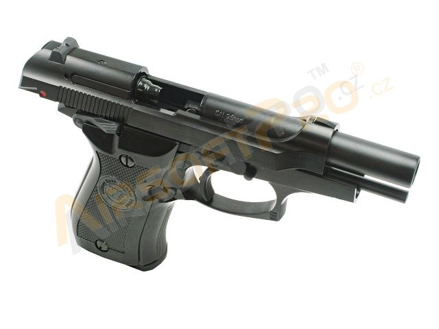 Airsoft pisztoly M84 Cheetah, fekete, fullmetal, visszacsapó pisztoly, fúvóka [WE]