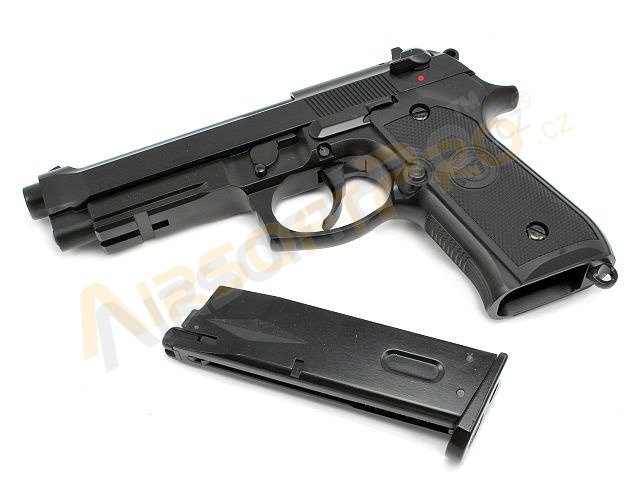 Airsoft pisztoly M9 A1 Gen 2, fekete, fullmetal, visszahúzós pisztoly [WE]