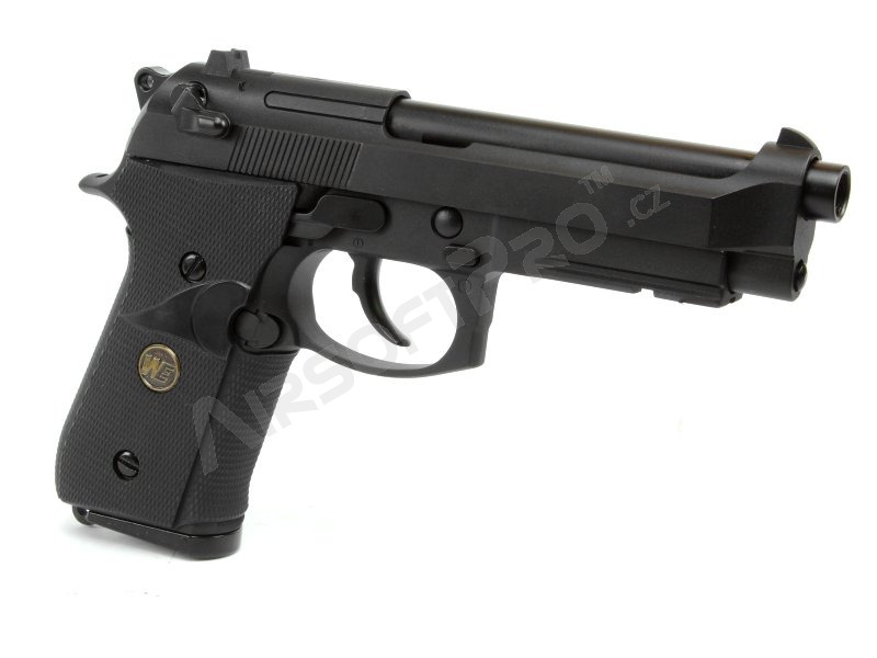 Airsoft pisztoly M9 A1, fekete, fullmetal, visszahúzós pisztoly [WE]