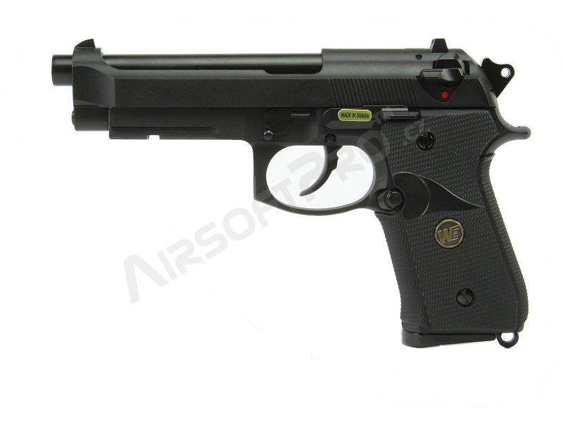Airsoft pisztoly M9 A1, fekete, fullmetal, visszahúzós pisztoly [WE]