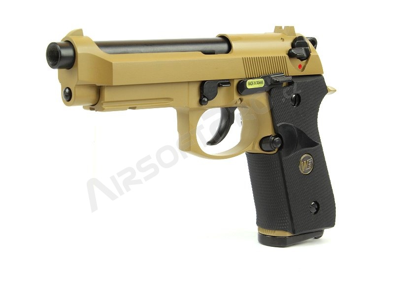 Airsoft pisztoly M9 A1, homok, fullmetal, visszahúzás [WE]