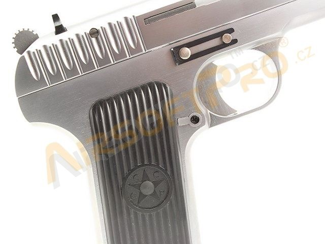 Airsoft pisztoly TT33, ezüst - Fém, visszacsapó pisztoly [WE]
