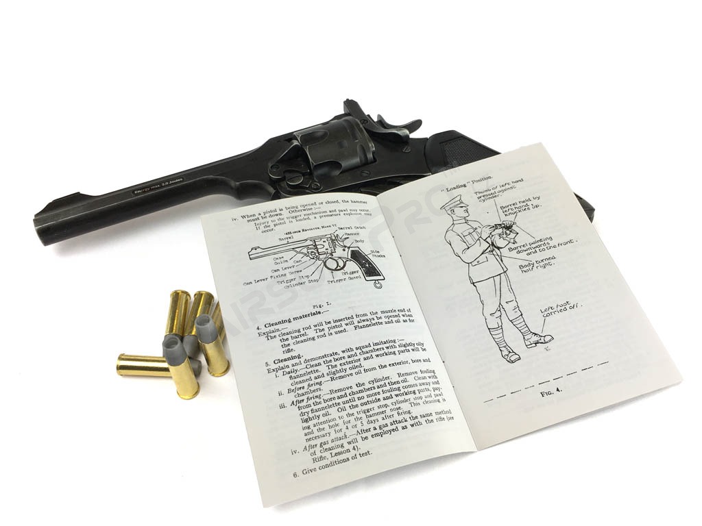 Revolver 792W Webley Mk.VI .455 CO2 harctéri kivitelben [WG]