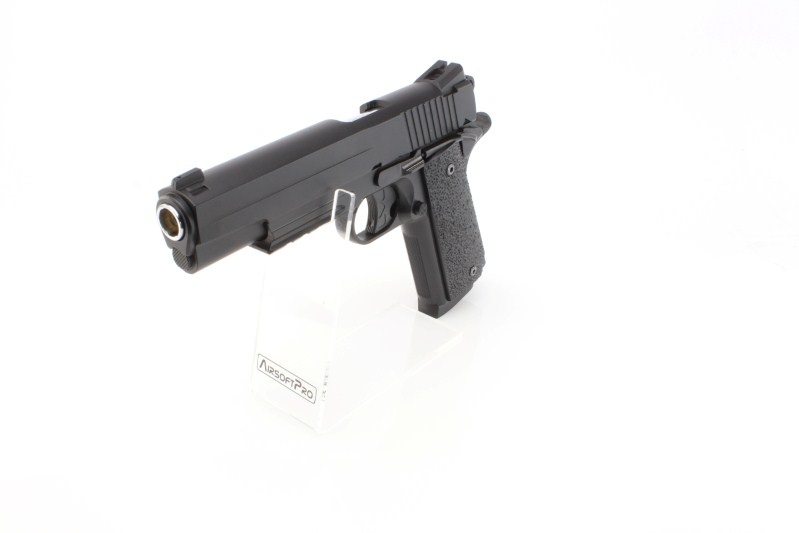 Airsoft pistol 1911 GSR CO2, metal slide, non-blowback - black 360 foto