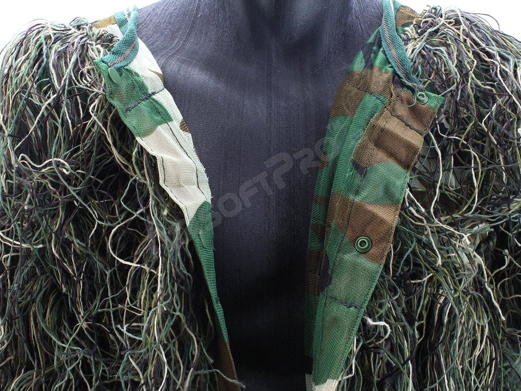 Maskovacie oblek Tactical pre ostreľovača - Woodland, Veľ. M-L [AITAG]
