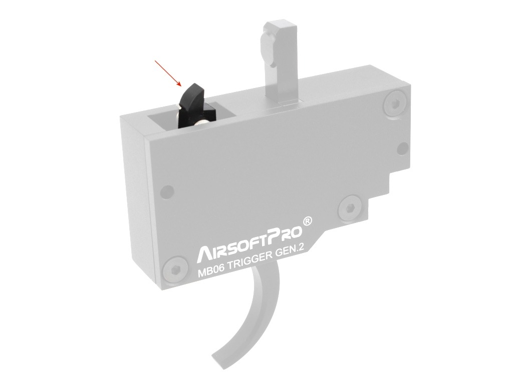 Oceľový záchyt piestu pre AirsoftPro MB06 spúšťový mechanizmus [AirsoftPro]
