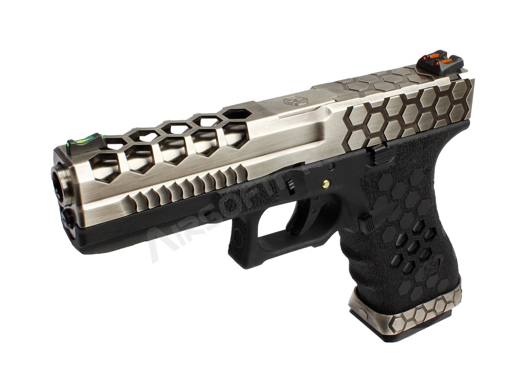 Airsoftová pištoľ G-HexCut VX01 - strieborná/čierná [AW Custom]