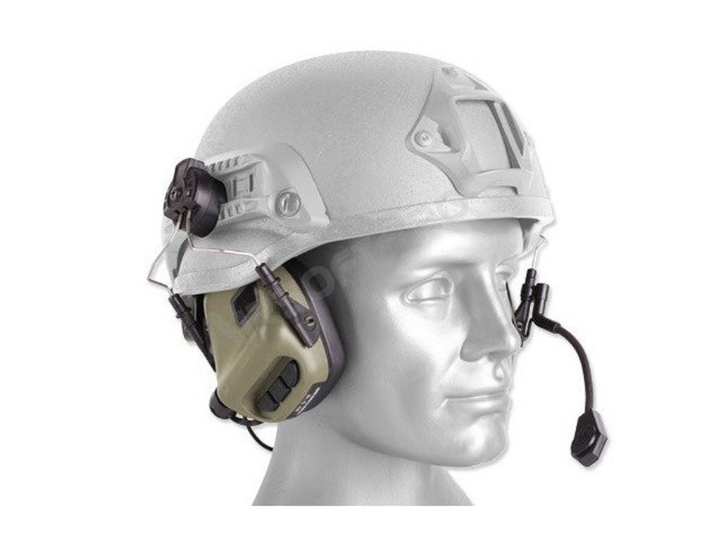 Elektronická slúchadlá Earmor M32 s mikrofónom a montážou na helmu ARC - FG [EARMOR]