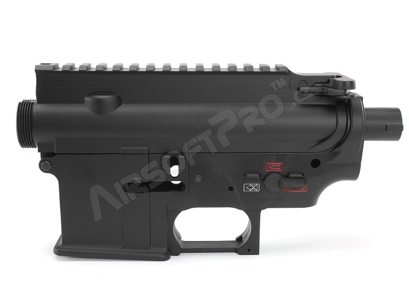 Kompletné kovové telo pre M4, štýl HK416 - čierne [E&C]