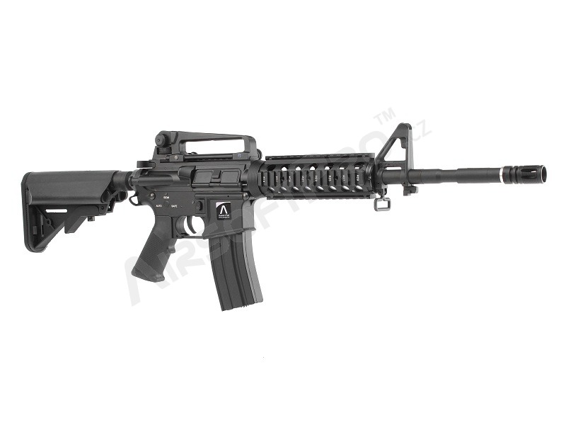 Airsoftová zbraň M4 R.I.S s rýchlou demontážou pružiny - čierna (EC-308) [E&C]