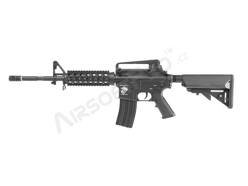 Airsoftová zbraň M4 R.I.S s rýchlou demontážou pružiny - čierna (EC-308) [E&C]