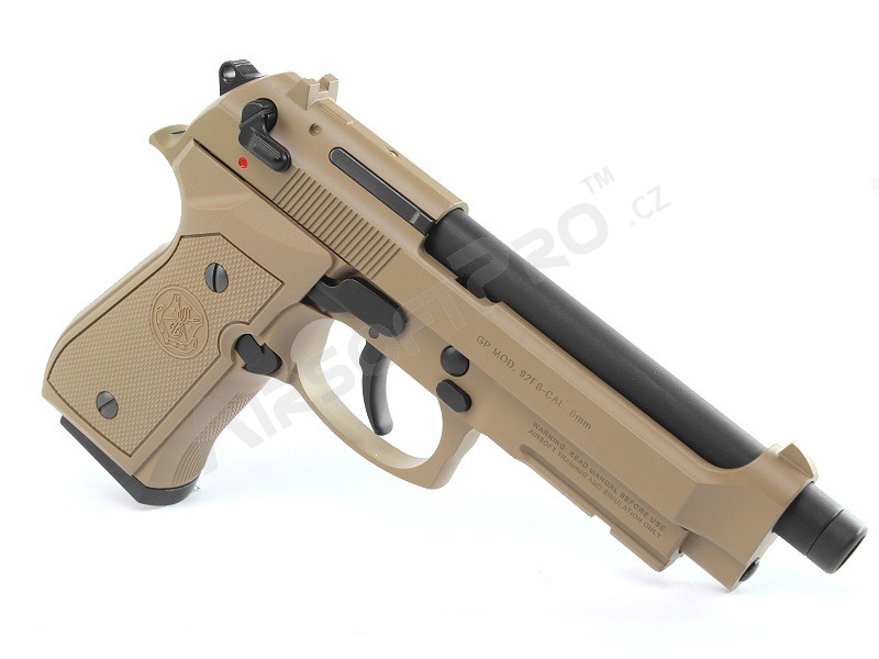 Airsoftová pištoľ GPM92, celokov, plyn BlowBack (GBB) - Desert TAN [G&G]