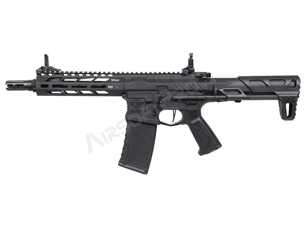 Airsoft puska CM16 SRS M-LOK, Fekete, Elektronikus kioldószerkezet [G&G]
