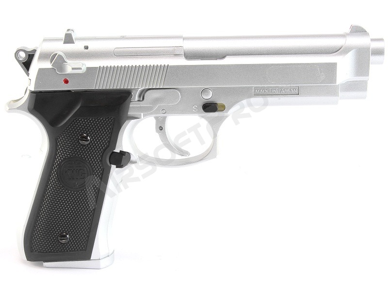 Airsoft pistol M92, manual - silver [KWC]