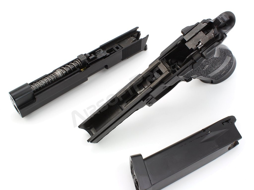Airsoftová pištoľ P226-S5 CO2, celokov, BlowBack - čierna [KWC]