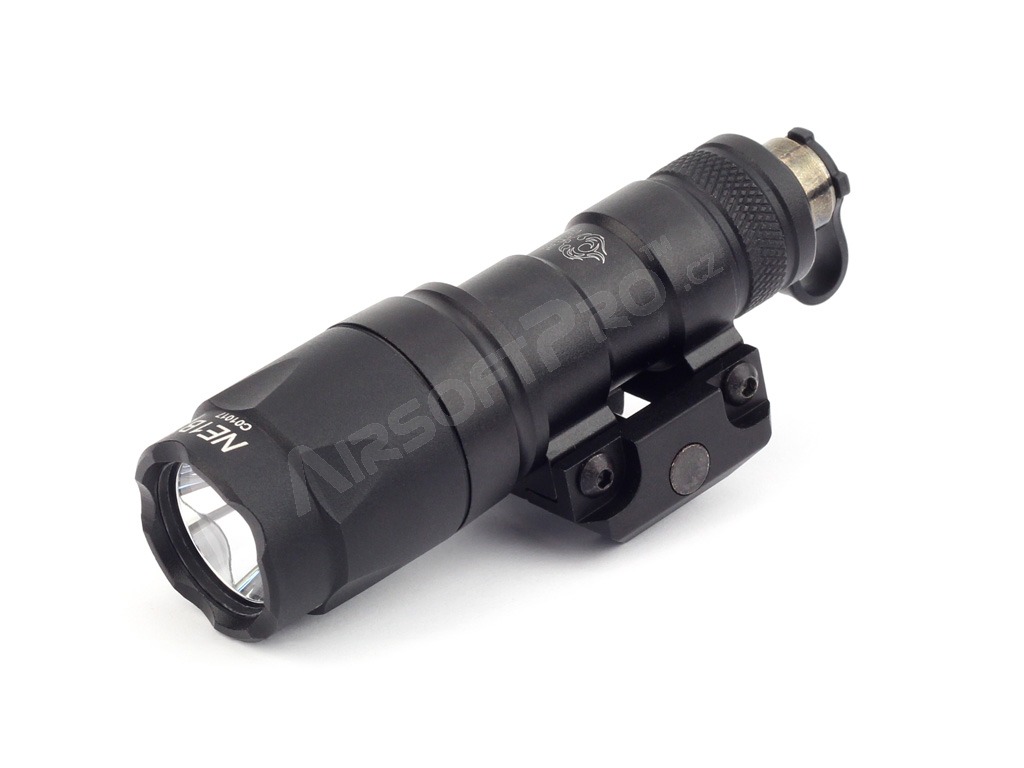 M300A Mini Scout LED taktikai zseblámpa RIS rögzítéssel - fekete [Night Evolution]