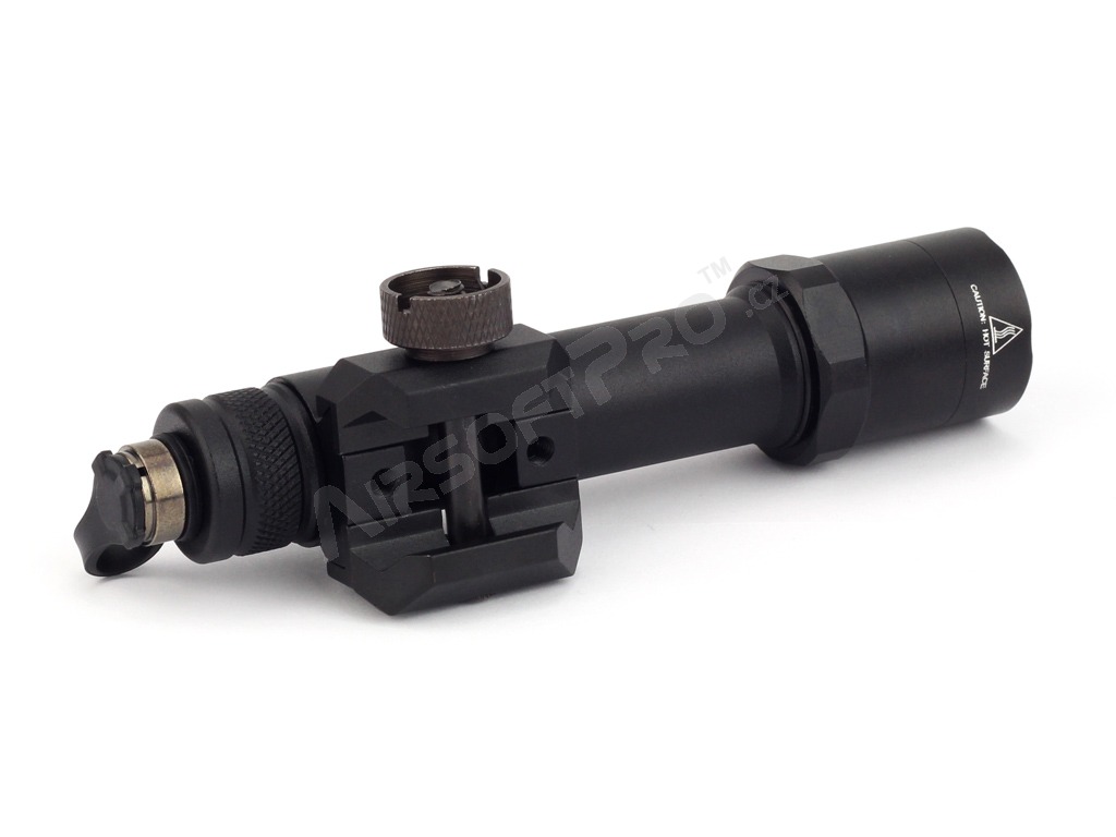 Taktické svietidlo M600B Mini Scout LED s RIS montážou na zbraň - čierna [Night Evolution]