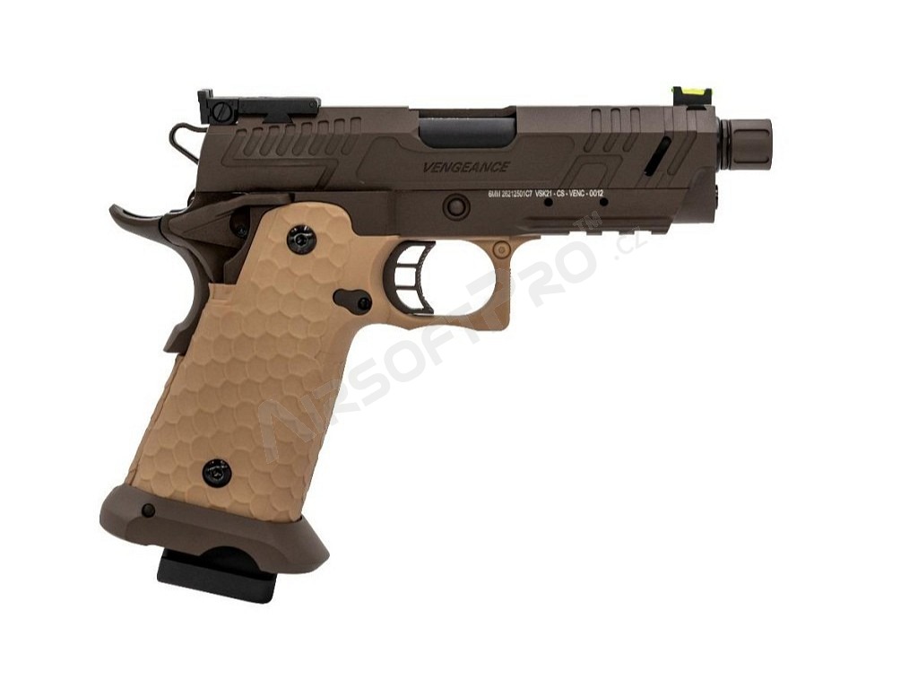 Airsoft GBB pisztoly Hi-Capa Vengeance Compact, fekete-TAN [Vorsk]