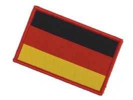 Német zászlós pamut folt - piros szegély [101 INC]