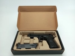 Airsoftová pištoľ M9 A1 Gen 2, čierna, celokov, BlowBack - IBA DÁVKA [WE]
