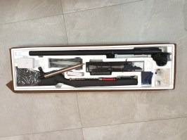 Airsoft sniper MB03D UPGRADE up to 200 m/s (670 fps) + scope and bipod - black - DAMAGED [Well]