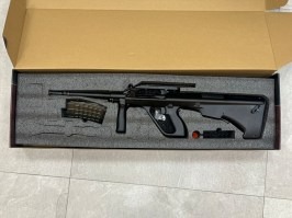 Airsoft rifle AUG A2 SW-020B - Police Model, Black - DAMAGED [Snow Wolf]