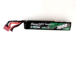 Akkumulátor Li-Po 7,4V 1000mAh 25C 105x19x11mm - DeanT - VISSZAVÁLTOTT VÁLLALKOZÁS [Gens ace]