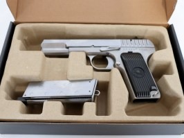 Airsoft pisztoly TT33, ezüst - Fém, visszacsapó - NEM FUNKCIONÁLIS [WE]