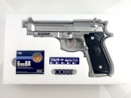 FULL AUTO M9A1 ezüst, elektromos visszacsapó (EBB) - NEM FUNKCIONÁLIS [Tokyo Marui]