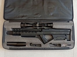Airsoft mesterlövész PC1 R-Shot System, Standard, Deluxe távcsővel és tokkal - Fekete - VISSZAJÁNLOTT [STORM Airsoft]
