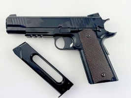 Airsoft pisztoly CQBP M45A1 CO2, fém csúszka, nem visszarúgós - fekete - UNFUNCTIONAL [KWC]