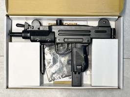 Airsoft géppisztoly Mini UZI, CO2 Blowback - fekete - SERVISED [KWC]