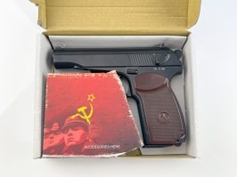 Airsoft pisztoly Makarov PM, CO2 pisztoly - fekete - SZERVIZELVE [KWC]