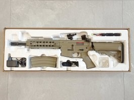 Airsoft puska M4A1 URX III Sportline (CM.516) - TAN - SZERVIZELT [CYMA]