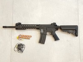 Airsoft puska M4 KEYMOD 10' Sportline (Gen.2) - fekete - SZERVIZELT [Lancer Tactical]