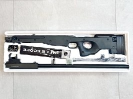 Airsoft mesterlövész L96 (MB01C) + céltávcső + bipod - fekete - VISSZAVÉTELT VÁLLALKOZÓ által [Well]