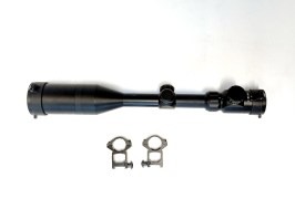 3-9x50E megvilágított távcső napellenzővel - fekete - NEM FUNKCIONÁLIS [Snow Wolf]