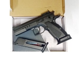 Airsoft pisztoly CZ75 Tactical model - fullmetal, CO2 blowback - VISSZAADÓ [KWC]