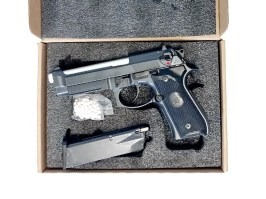 Airsoft pisztoly M9A1, gáz visszahúzós (GBB) - Fekete - UNFUNCTIONAL [Snow Wolf]