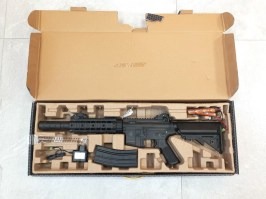 Airsoft puska M4 SD Sportline (Gen.2) - fekete - 14 NAPON BELÜL VISSZAFIZETVE [Lancer Tactical]