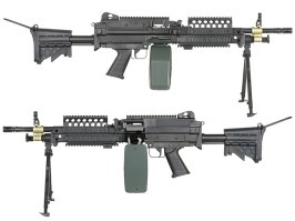 FN MK46 MOD 0 SOCOM Airsoft géppisztoly visszahúzható szárral - teljes fém [A&K]