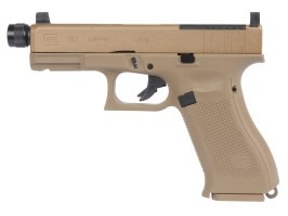 Glock 19X MOS airsoft pisztoly, fém tolókar, CO2-es blowback – Coyote [UMAREX]