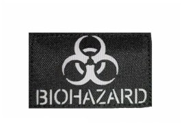 Lézervágott tapasz Biohazard 8x5cm - Fekete/szürke [AS-Tex]