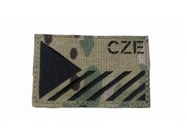 Lézervágott patch Cseh zászló 8x5cm (CZE) - Multicam [AS-Tex]