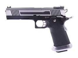 Airsoft GBB pisztoly Hi-Capa 5.1 HX10 (osztott csúszka) - ezüst [AW Custom]