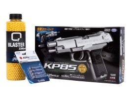 Csomag: KP85 elektromos airsoft pisztoly visszacsapó pisztollyal (EBB) + 3000 BB + 4 elem [Tokyo Marui]