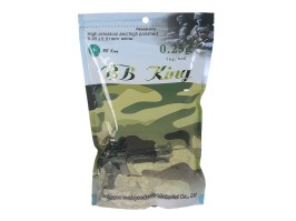 Airsoft BB-golyók 0,25 g, 4000 db – zöld [BB King]