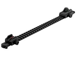 CNC tactical RIS rail with sights for FABARM STF12 gas shotgun [BO Manufacture]