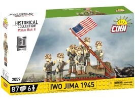 3 figura - Zászlófelvonó készlet Iwo Jima 1945-ben [Cobi]